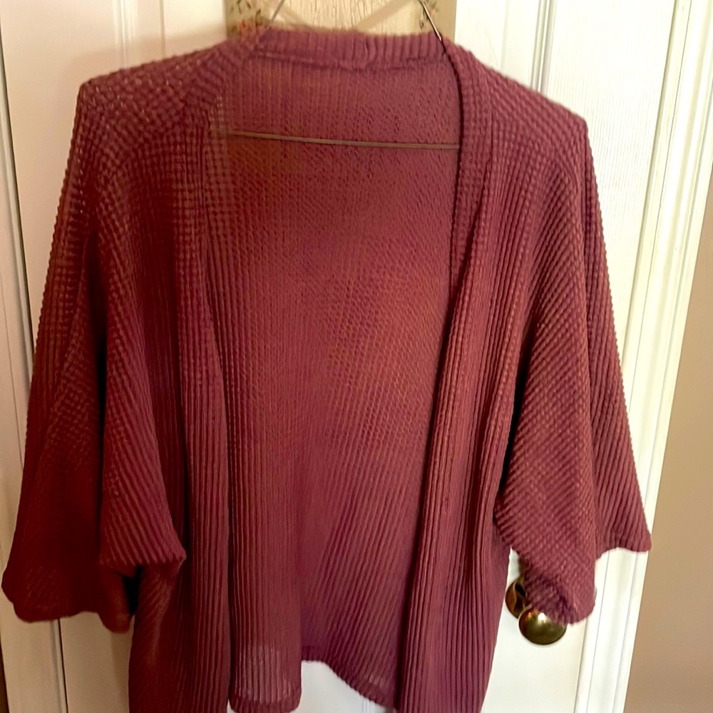 Never worn pink sweater like kimono